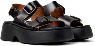 Camper Tasha Platform Sandal in Black at Nordstrom, Size 35