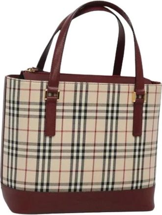 Burberry Pre-owned Tote Bags, female, Multicolor, Size: ONE SIZE Pre-owned Vintage Tote Bag
