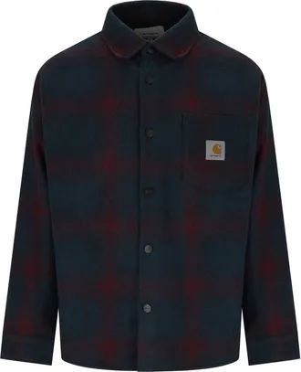 Carhartt Work in Progress Carhartt Wip Brennan Check Teal Shirt Jacket