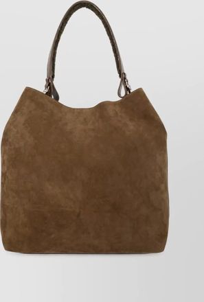 Vivienne Westwood olive leather tote bag