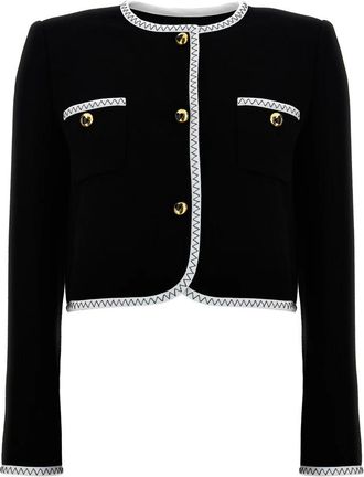 Moschino Dames, Jassen, Zwart, Maat: XS Wol