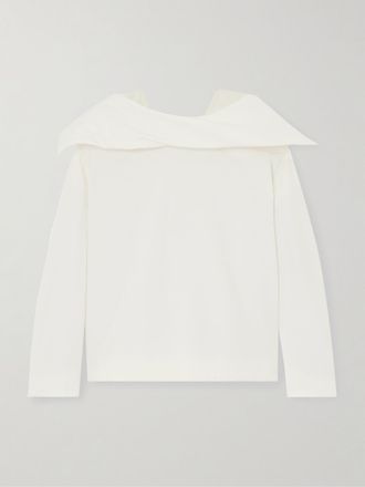 Carven Blusa In Seta Habotai Imbottita - Bianco