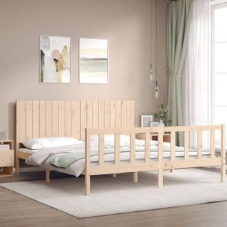 vidaXL Vidaxl - Bed Frame without Mattress Super King Size Solid Wood Pine