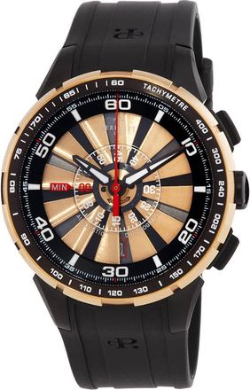 Perrelet Turbine Chronograph Pink Gold Dial Automatic Mens Watch A3036-2