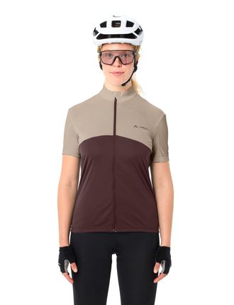 Vaude Radtrikot VAUDE WOMENS MATERA FZ TRICOT, Damen, Gr. 36, schwarz oak, Obermaterial: 100% Polyester, ohne Ausschnitt, normaler Saum, Trikots Radtrikot, 