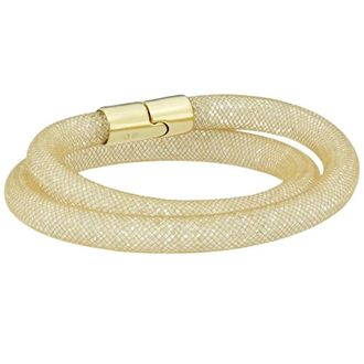 Swarovski Stardust Double Armband 5102549 - Dames - Accessoires - Beige - Maat: ONE Size Nylon
