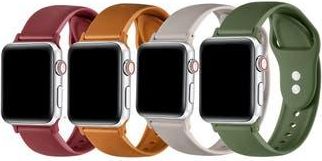 Posh Tech 4-Pack Silicone Watchbands in Orange Multi at Nordstrom Rack