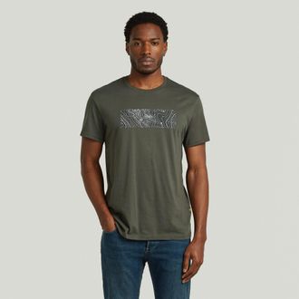 G-Star Logo T-Shirt - Grijs - Heren