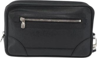 Louis Vuitton Pre-owned Clutches, female, Black, Size: ONE SIZE Pre-owned Leather Clutch