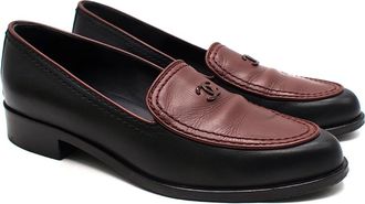 Chanel Two Tone Mocassin Loafer Size 36.5