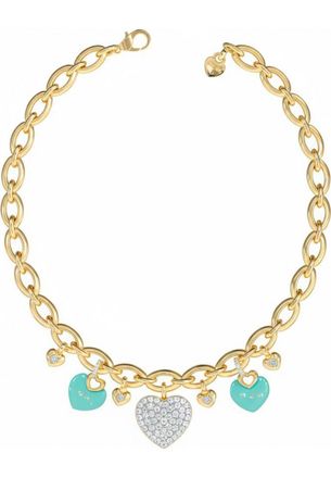 Guess Womens JUBN05203JWYGAQT-U Ladies Necklace - Gold Stainless Steel - One Size