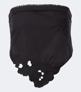 Sir. Klara embroidered cotton scarf