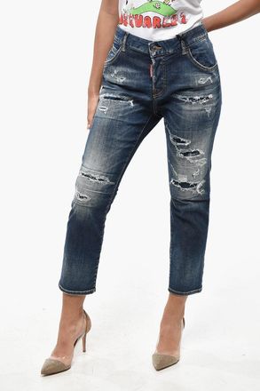 Dsquared2 Cropped-Fit Jeans COOL GIRL Vintage-Effect 16cm Dsquared2