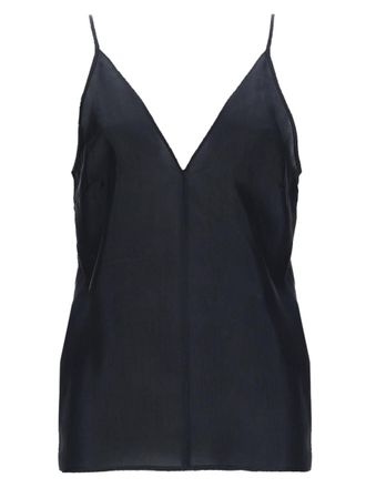 Alysi Neutrals V-Neck Silk Camisole Tank Top