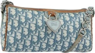 Dior Pre-owned Vintage Plastic Schoudertas - Dames - Vintage Schoudertas - Blauw - ONE Size - Leer - Vintage