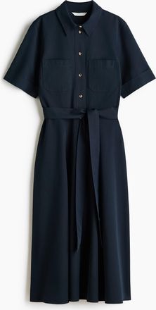 H&M Blusenkleid mit Kurzarm - Blue