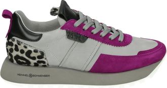 Kennel & Schmenger Sportieve Lage Damesschoenen Grijs Nubuck - Dames - Sneakers - Veelkleurig - 38 1/2 EU - Leer - Schoenen