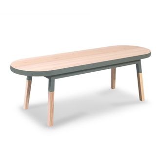 Mon Petit Meuble Fran&ccedil;ais Mesa de centro de madera maciza de fresno 140 cm
