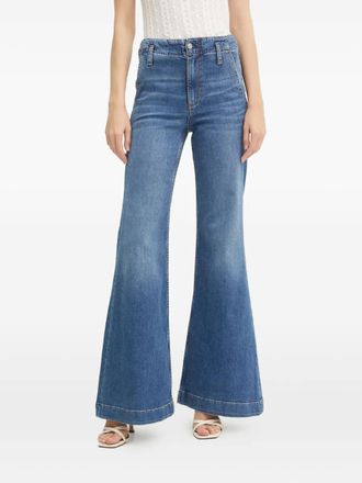 BOSS Jeans svasati a vita alta - Blu