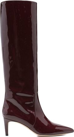 PARIS TEXAS Burgundy Leather High Boots