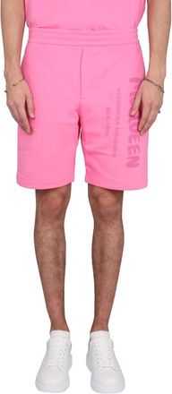 Alexander McQueen Heren, Korte broeken, Roze, Maat: M Katoen