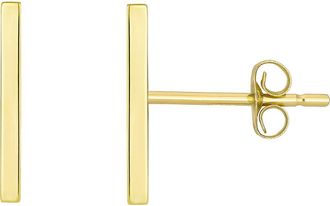 Candela Jewelry 10K Gold Bar Stud Earrings at Nordstrom Rack