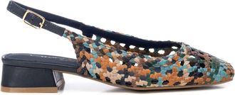 Xti Carmela Leather Womens Slingback Braided Sandals By XTI