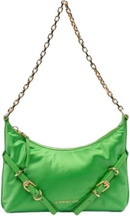 Givenchy Pre-owned Voyou Party Crossbody Bag - Dames - Vintage Schoudertas - Groen - ONE Size - Leer - Vintage
