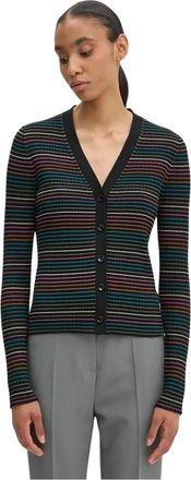 Paul Smith Gestreepte Gebreide Vest - Dames - Vesten - Veelkleurig - XS - Katoen - Truien & Vesten