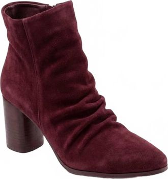 Bueno Womens Jana Boots In Bordeaux Suede