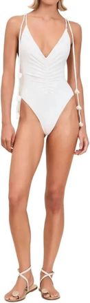 Devon Windsor Carmella Full One-Piece Swimsuit In Dove
