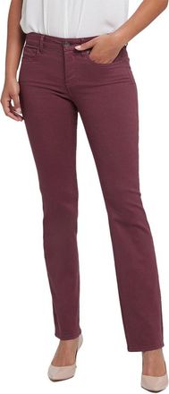 NYDJ Nydj Marilyn Dark Cherry Straight Leg Jean