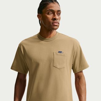 Nike Mens Nike Sportswear Premium Essentials T-Shirt in Brown | IH1123-213