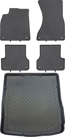 OEM Juego De Alfombrillas De Goma Para Coche Y Maletero Para Audi A6 C7 Kombi (de Septiembre De 2011 A Agosto De 2018)