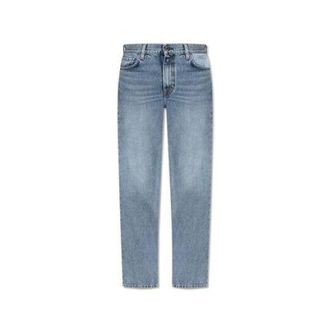 Toteme Straight Jeans, female, Blue, Size: W27 L30 Low Straight Denim