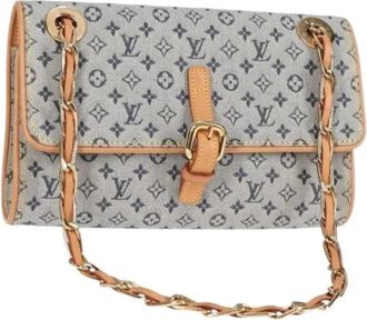 Louis Vuitton Pre-owned Shoulder Bags, female, Blue, Size: ONE SIZE Pre-owned Canvas Shoulder Bag