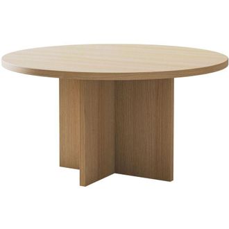 Selsey Selsey Ovo - Mesa De Centro - Redonda 76x76 Cm - Color Roble Lindberg