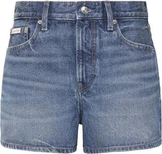 Calvin Klein Jeans 90s 3-Inch Denim Shorts - Dames - Denim shorts - Blauw - W26 - Denim - Korte Broeken
