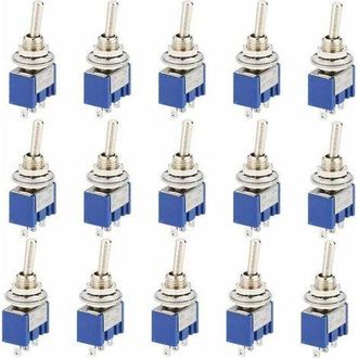 OEM Interruptor Basculante Mini Ulisem15, Ac 125v 6a On-off 3 Pines 2 Posiciones Spdt Interruptor Basculante Autoblocante Para Autopartes Azul