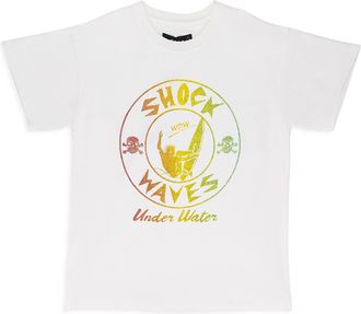 Who Decides War by Ev Bravado WHITE SHOCK WAVES JERSEY T-SHIRT