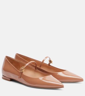 Gianvito Rossi Bailarinas Mary Jane de charol