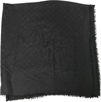 Louis Vuitton Pre-owned Stole - Dames - Pre-owned - Zwart - Maat: ONE Size Zijde