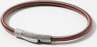 Tateossian Mens Seta coated wire bracelet