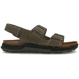 Birkenstock Milano CT Waxy Leather Mens Slingbacks Sandals - Iron - Size:UK 10.5