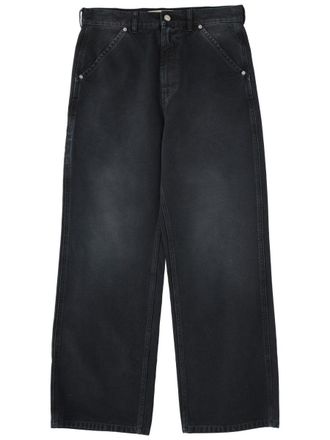 Marni Faded Black Wide Straight Leg Jeans