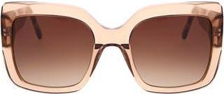 Oscar De La Renta 53mm Extreme Square Large Glam Sunglasses in Neutral at Nordstrom Rack