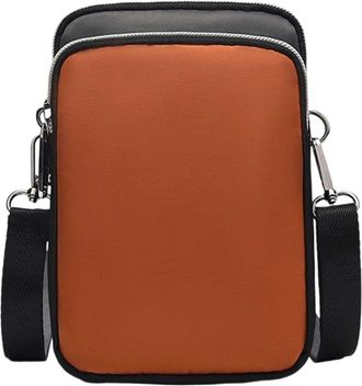 Generic Womens Cross-Body Bags Cross Body Bag Women for Work, Office Knitting Crossbody Bag with Zip Closure, PU with Pockets Purse