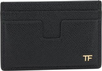 Tom Ford Kartenetui aus klein genarbtem Leder