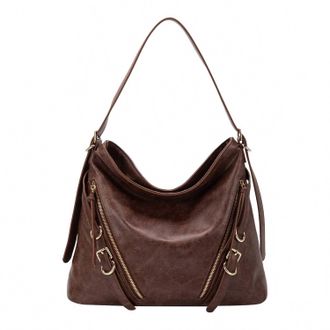 Melie Bianco Womens Sloane Recycled Vegan Shoulder Bag In Burgundy