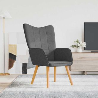 vidaXL Silla De Relajaci&oacute;n De Tela Gris Oscuro Vidaxl